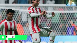 Stoke City vs Derby My reactions and comments gameplay EA Sports FC 25 [upl. by Etac]