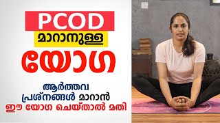 PCOD മാറാനുള്ള യോഗ  Best Yoga for PCOD  PCOD Workout at Home [upl. by Ynez]