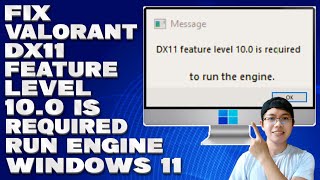 How To Fix Valorant DX11 Feature level 100 Is required to Run the Engine Windows 1011 Solution [upl. by Nonnel]