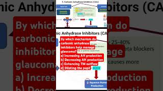 By which mechanism do carbonic anhydrase inhibitors help manage glaucoma glaucomaresearch [upl. by Rainah]