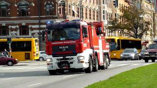 4 x rescue vehicles in copenhagen [upl. by Gerick]