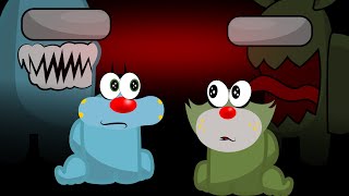 When Randoms Are FUNNIEST Noob In Among Us With Oggy And Jack 😂😂😂 [upl. by Nomahs]