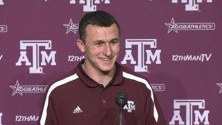 Johnny Manziel Press Conference [upl. by Nofets]