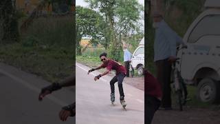 Chacha to obak 🤯 skating youtubeshorts girlreaction viralvideos indianskatermrinmoy [upl. by Niltag]