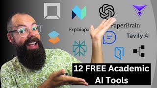 2024 Twelve Best FREE AI tools for Academic Research and Researchers [upl. by Adnilam]