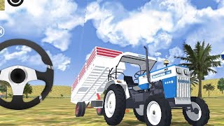 Tractor Cartoon Farming Simulator 3D Game Gadi Wala Cartoon [upl. by Datha]