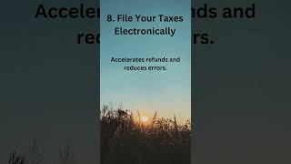 New Personal Tax Tip 8  File Your Taxes Electronically shorts [upl. by Noicpesnoc]