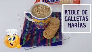 NO te puedes perder este DELICIOSO atole de galletas MARÍAS 🤤receta de atole facil y rápido🤤 [upl. by Kayne]