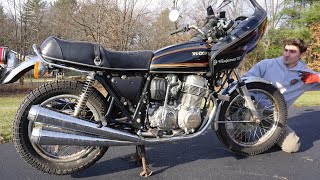 500 One Owner Motorcycle Sat 33 Years Will It Run Again CRAZY FIND [upl. by Ardnalahs]