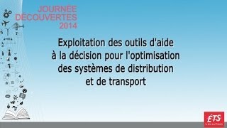 Exploitation des outils pour l’optimisation des systèmes de distribution et de transport [upl. by Conny]