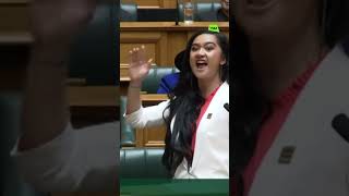 Youngest MP in New Zealand opens with a haka [upl. by Jacquet132]