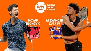 Novak Djokovic vs Alexander Zverev  2022 World Tennis League [upl. by Hirza306]