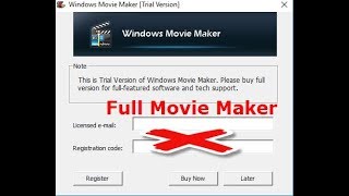 Windows Movie Maker Lisans Sorunu Kesin ve Kalıcı Çözüm Movie Maker Lisans Kodu Sorunu 2017 [upl. by Nanaj]