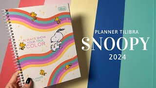 Planner Snoopy 2024 Tilibra  O planner pra quem gosta de cor [upl. by Packston473]