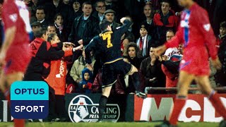 Eric Cantona really said THIS after his infamous kungfu kick [upl. by Annahsat469]