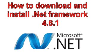 How to download and install Net framework 461 [upl. by Einahpad]