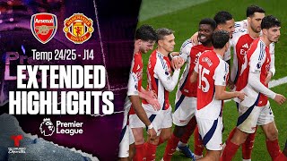 Arsenal vs Man United  Highlights Premier League  Jornada 14  Telemundo Deportes [upl. by Chisholm]