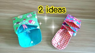 Sew 2 coin purses in 5 minutes Sewing ideas are very easy Teaching how to sew a coin purse  coin [upl. by Arikahs]