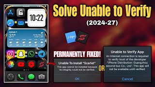 Scarlet Revoked  Here are some best solutions  How to fix unable to verify app ios [upl. by Sheffie]