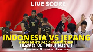 🔴INDONESIA VS JEPANG  3RD PLACE ASIAN MENS U20 CHAMPIONSHIP  LIVE SCORE [upl. by Haidej]