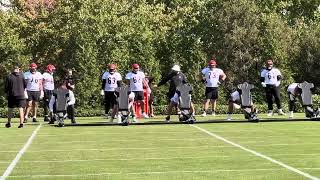 Bengals offensive line takes reps on sleds before Wednesday practice [upl. by Bronwyn429]