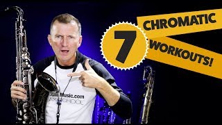 7 Chromatic workouts for saxophone  Free online saxophone lessons from Sax School [upl. by Adnola]