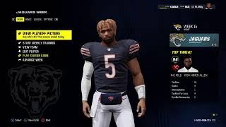 RML yr2 QB Lg Menace Milly Bears Franchise vs Colts wk 13 [upl. by Lenette]