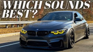 BMW F80 M3 Exhaust Compilation  Every Setup I Have Ran WITH SOUND CLIPS [upl. by Eiramanad]