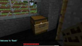 Minecraft  How To Lock Chests with Lockette Plugin [upl. by Bonneau637]