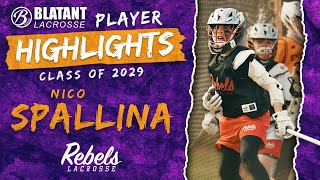 Nico Spallina Class of 2029 20232024 Lacrosse Highlights [upl. by Nomolas]