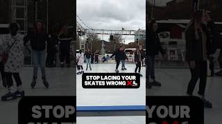 How To Tie Your Skates Like A Pro ⛸️ ✅ [upl. by Ronica]