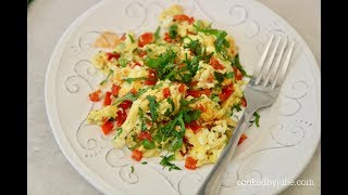 Scrambled Eggs with Peppers and Onions episode 394 [upl. by Steady190]