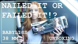 FIRST IMPRESSION BabyLiss 38mm CURLINGIRON  BYELLENMOORE [upl. by Rexferd]