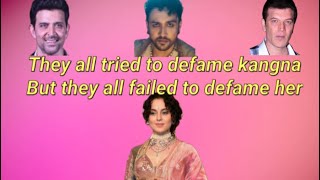 Hrithik🤡 Adhyan 🤡and Aditya🐷 were ganging up against Kangna Ranaut👑✨ kangnaranaut bollywoodqueen [upl. by Rfinnej]