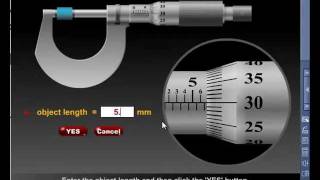 Micrometer Screw Gauge Simulation  AmazingEdu Software [upl. by Esekram]