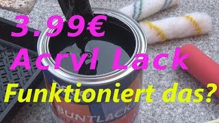 DIY Tischplatte Lackieren mit 399€ Lack klappt das Teil I [upl. by Sharron234]