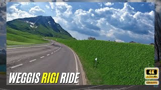 Cycling tour of Weggis Rigi  Switzerland touring video in 4K  Swiss Ride 4K [upl. by Robinett]