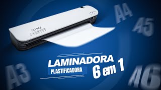 Laminadora e Plastificadora 6 em 1 A3A4A5A6 360W  Tander [upl. by Ane]