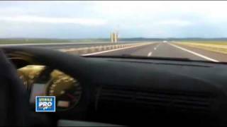 BMW M5 E60 vs Audi B5 RS4 Bechtel highway speed record 300 kmh [upl. by Ellehcram136]