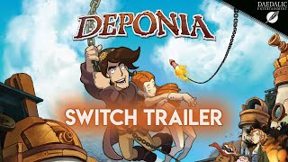 Deponia Announcement Trailer for Nintendo Switch [upl. by Reivazx]