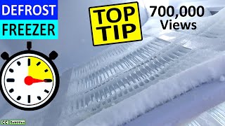 How to defrost a Freezer easily in under 15 minutes  Remove ice from Freezer to keep it efficient [upl. by Mazur]