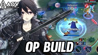 AOV  ALLAINKIRITO GAMEPLAY  OP BUILD  ARENA OF VALOR [upl. by Nessim]