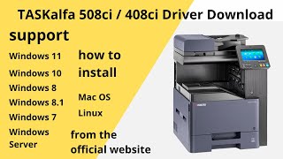 TASKalfa 508ci  408ci Driver Download Windows 11 Windows 10 Mac 12 Mac 11 [upl. by Idelson279]