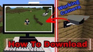 Security Camera Mod for Minecraft pocket edition 119 🔥 Camera Mod  mods para minecraft pe 119 [upl. by Maghutte]