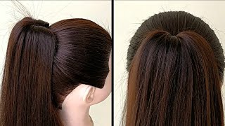 Beautiful Ponytail Hairstyle For Long Hair  High Ponytail For Girls [upl. by Ahlgren]