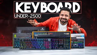 Best Gaming Mechanical Keyboard under 2500 of 2024  Best Gaming keyboards of 2024 [upl. by Acinad]