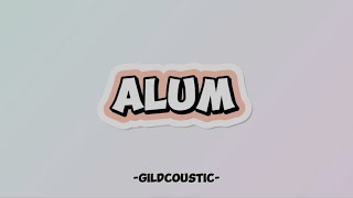 GildCoustic  ALUM Lirik Lagu [upl. by Aihsetan813]