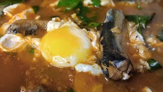 ginisang sardinas with alugbati at itlog cooking sardines [upl. by Saire463]