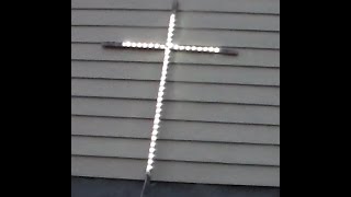 Lighted Cross using LED Light Rope [upl. by Erskine]