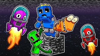 UNDERGROUND SKYBLOCK with ROBOT FRIENDS [upl. by Anol]